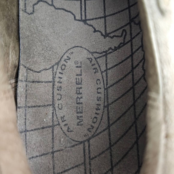 Merrell World Mover Moc Men's 13 Tan Nubuck Suede‎ Slip On Comfort Air Cushion